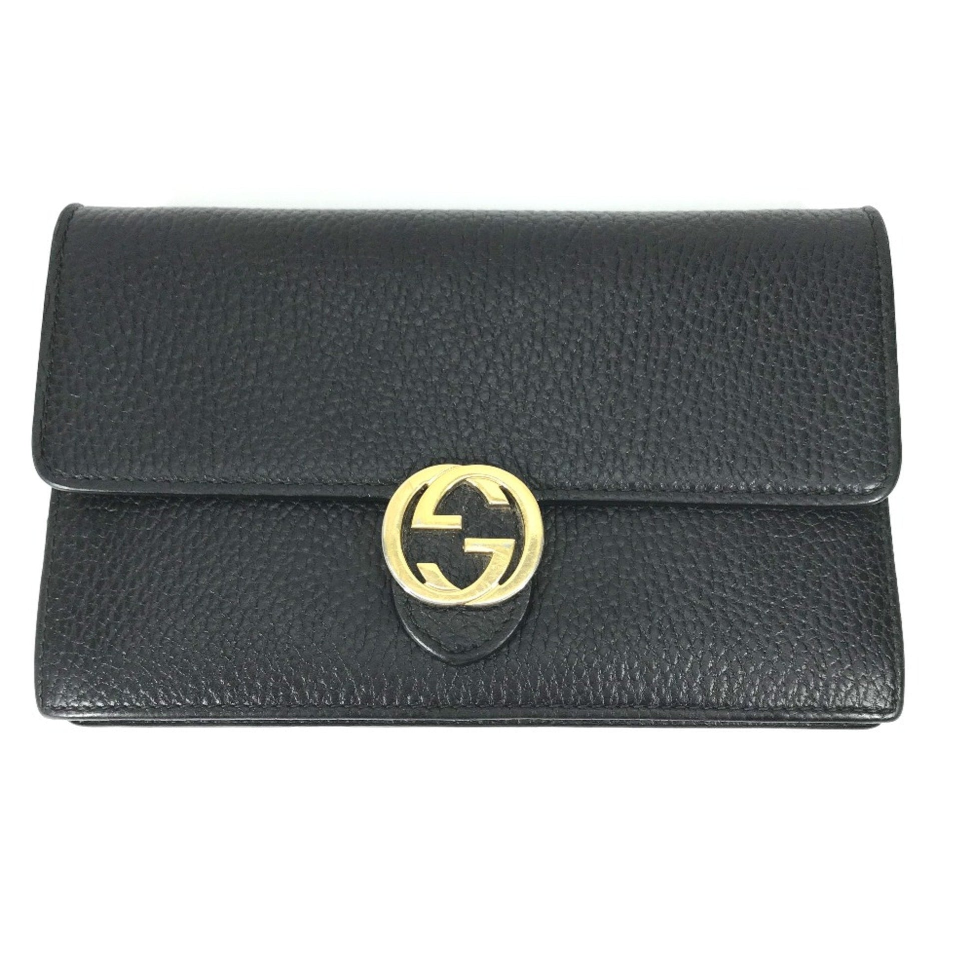 Gucci Black Leather Shoulder Bag ()
