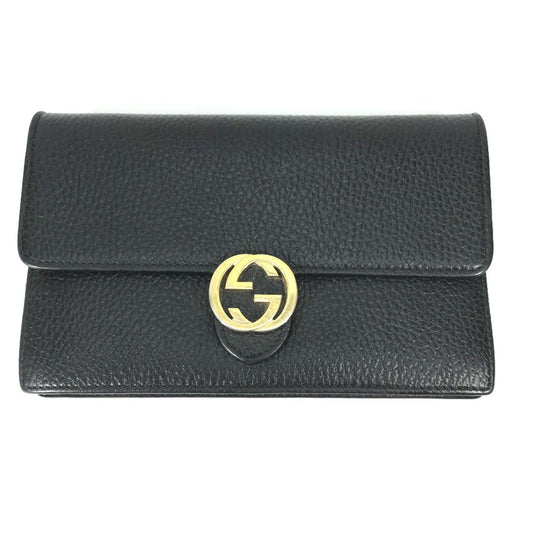 Gucci Black Leather Shoulder Bag ()
