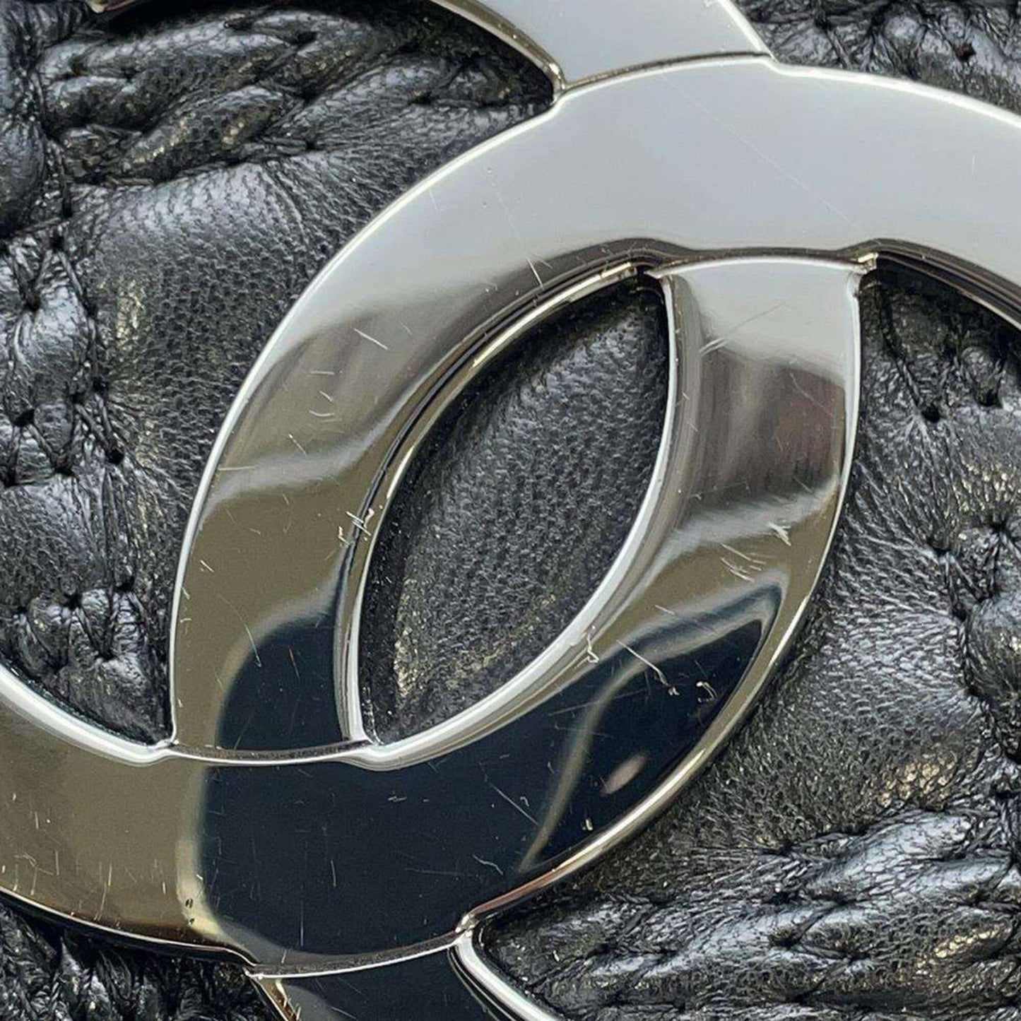 Chanel Shoulder Bag Matelasse Coco Mark Lambskin A36450 CHANEL Hand Black