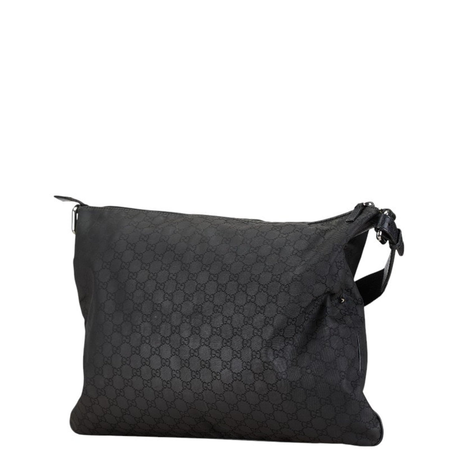 Gucci Black Nylon Leather Shoulder Bag