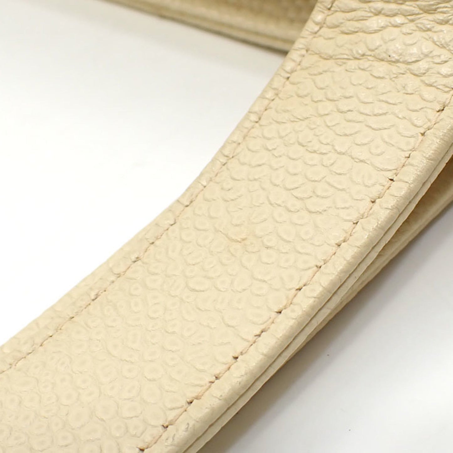 Chanel Tote Bag Matelasse Women's Ivory Caviar Skin Coco Mark Leather