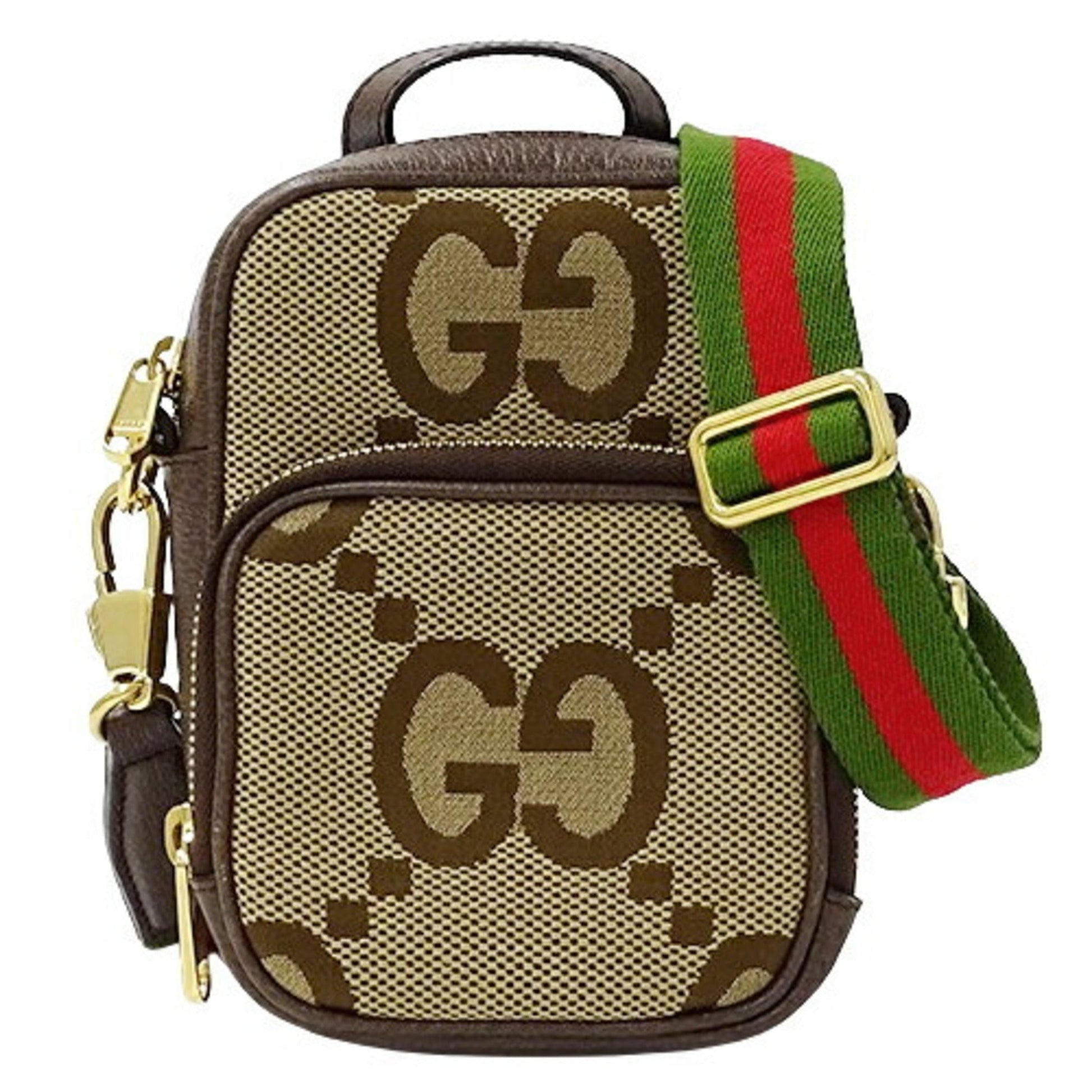 Gucci Beige Brown Gg Canvas Shoulder Bag ()