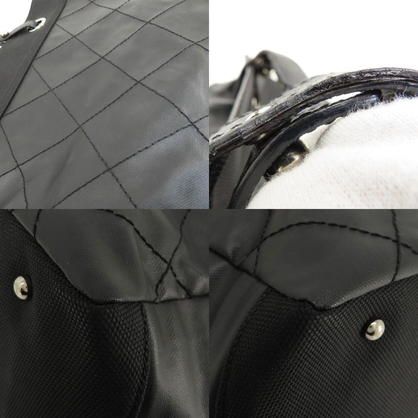 CHANEL Paris Biarritz Tote Bag Coated Canvas Women's