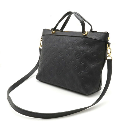 LOUIS VUITTON Monogram Empreinte Bastille PM Handbag Tote Bag Shoulder Noir M41162