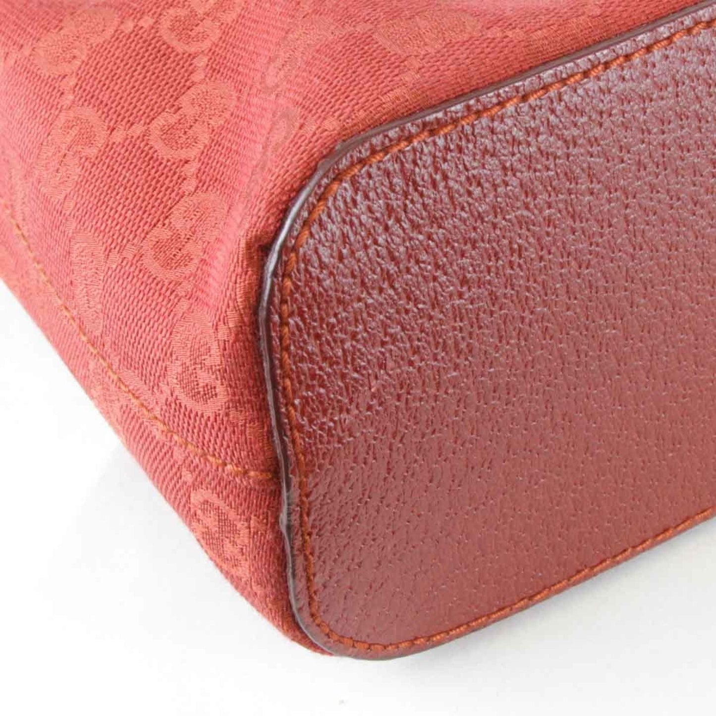 Gucci Red Color Gg Canvas Shoulder Bag