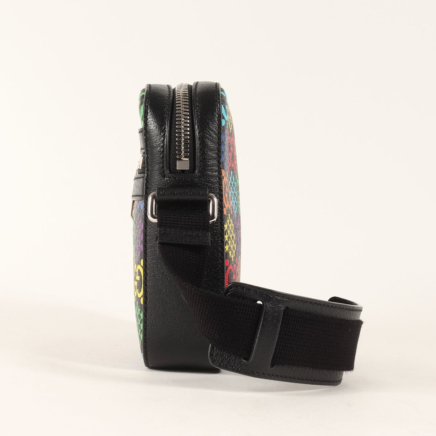 Gucci Black Multi-Color Leather Shoulder Bag