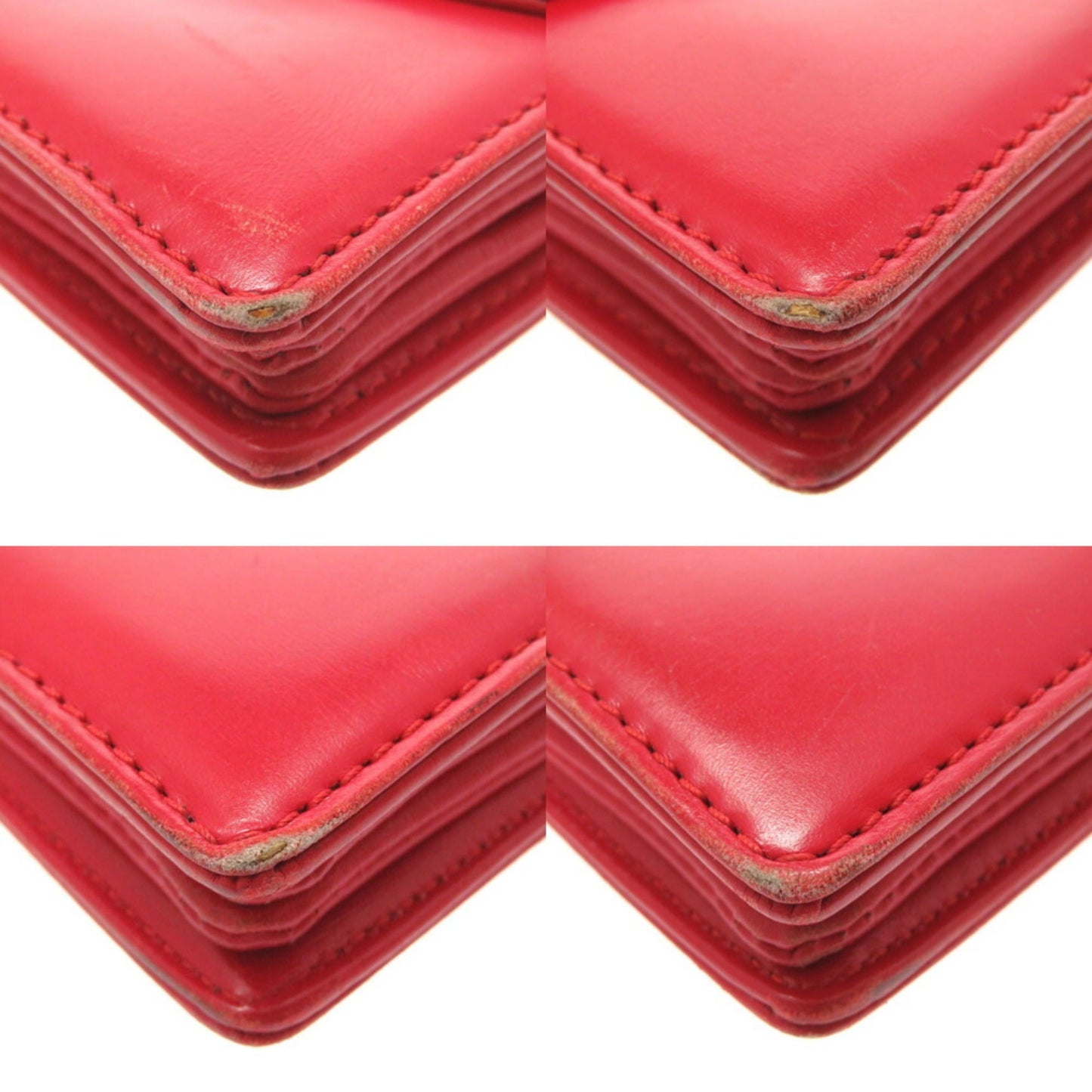 Louis Vuitton Opera Delphi Leather Red M63937 Shoulder Bag LV 0156 LOUIS VUITTON