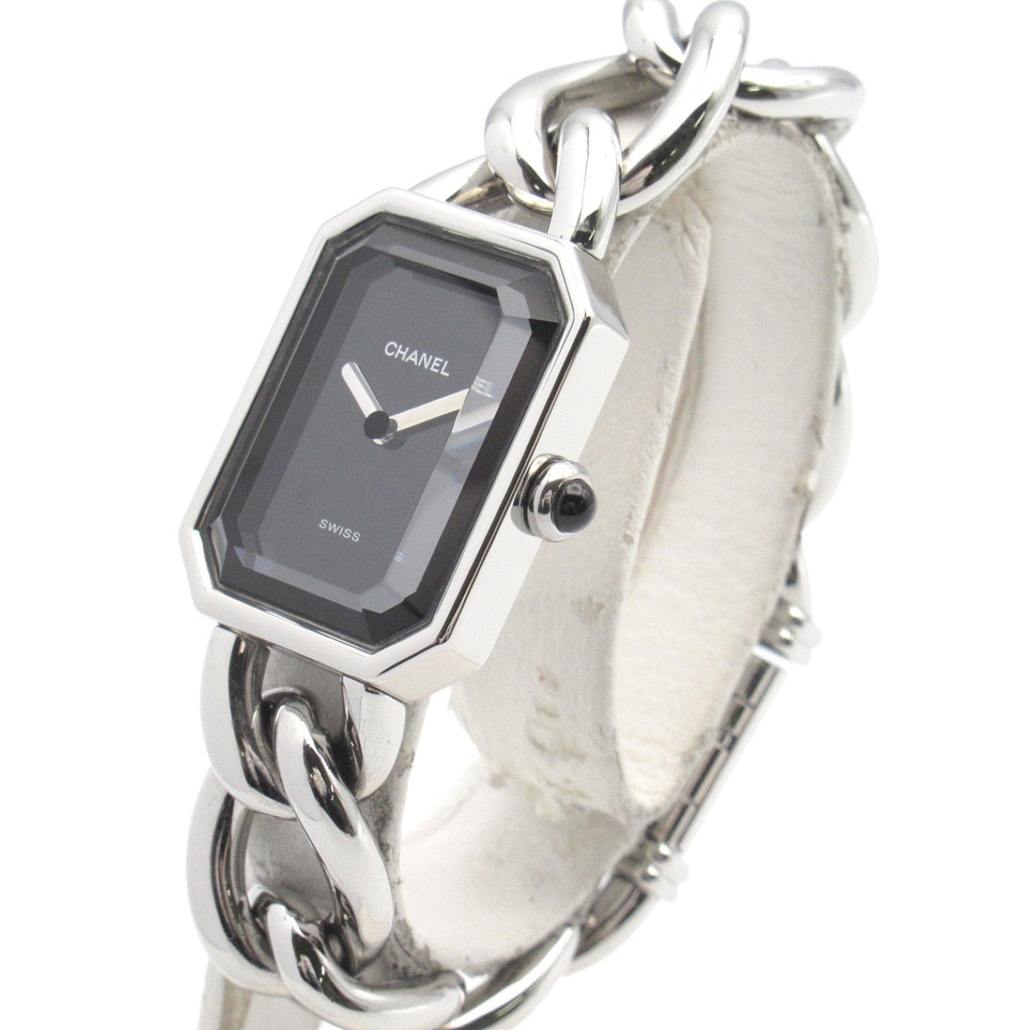 CHANEL Premier S Watch Stainless Steel Ladies Black H0452