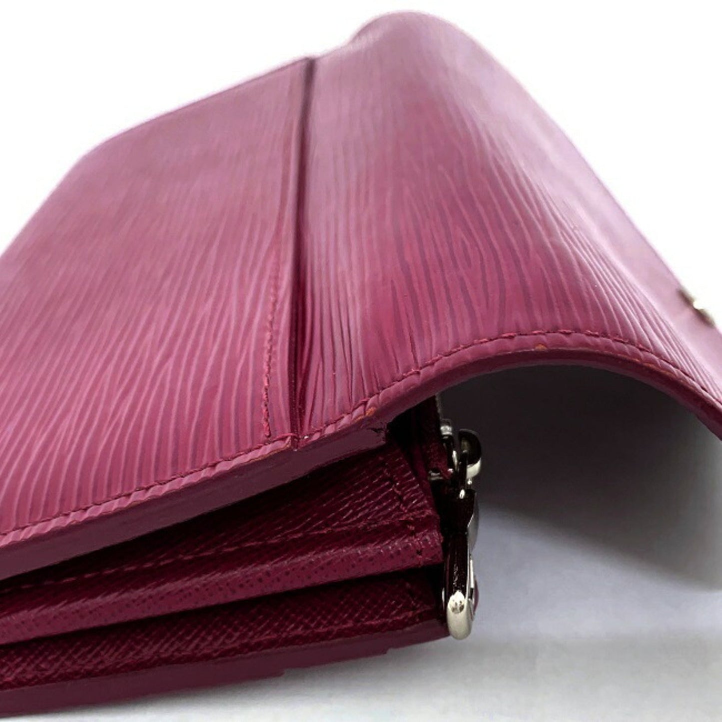 Louis Vuitton Portofeuil Sara Pink Fuchsia Epi M60580 Long Bi-Fold Wallet Leather CA2105 LOUIS VUITTON New Ladies Flap