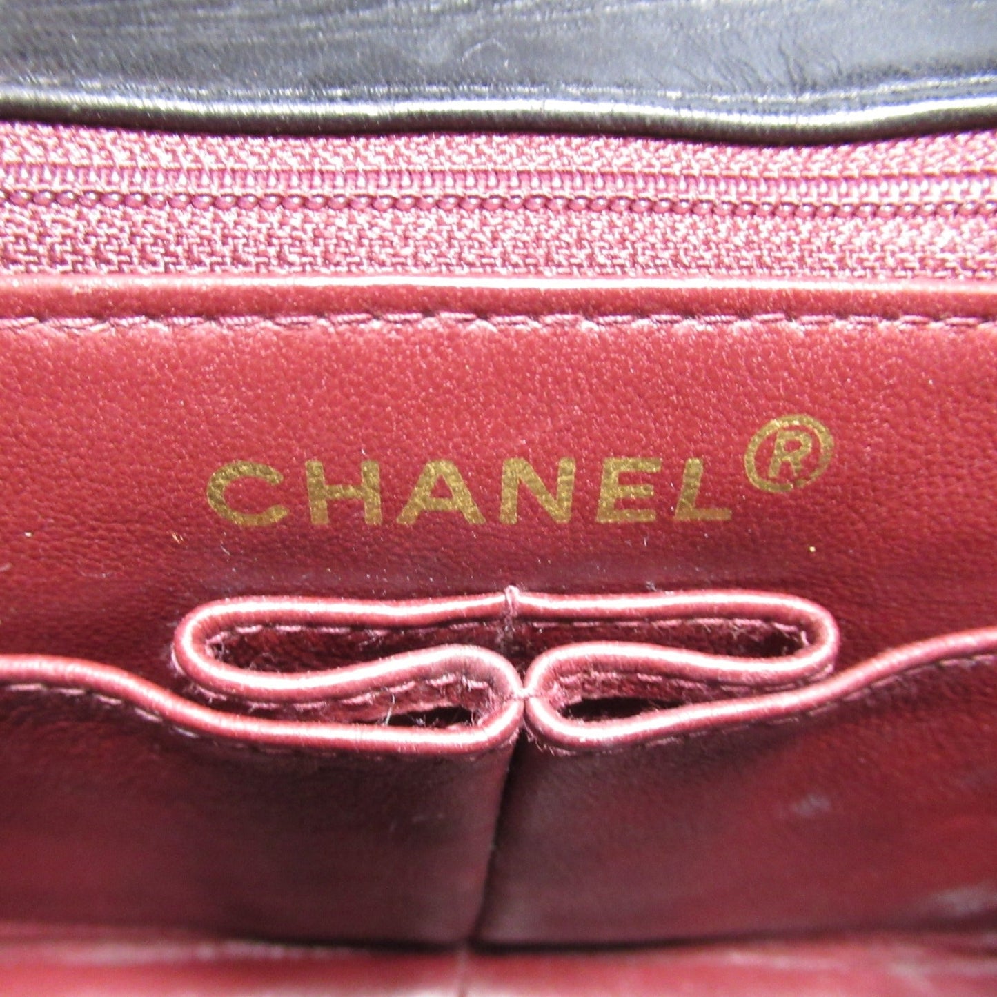 CHANEL Mini Matelasse ChainShoulder bag Black Lambskin (sheep leather)