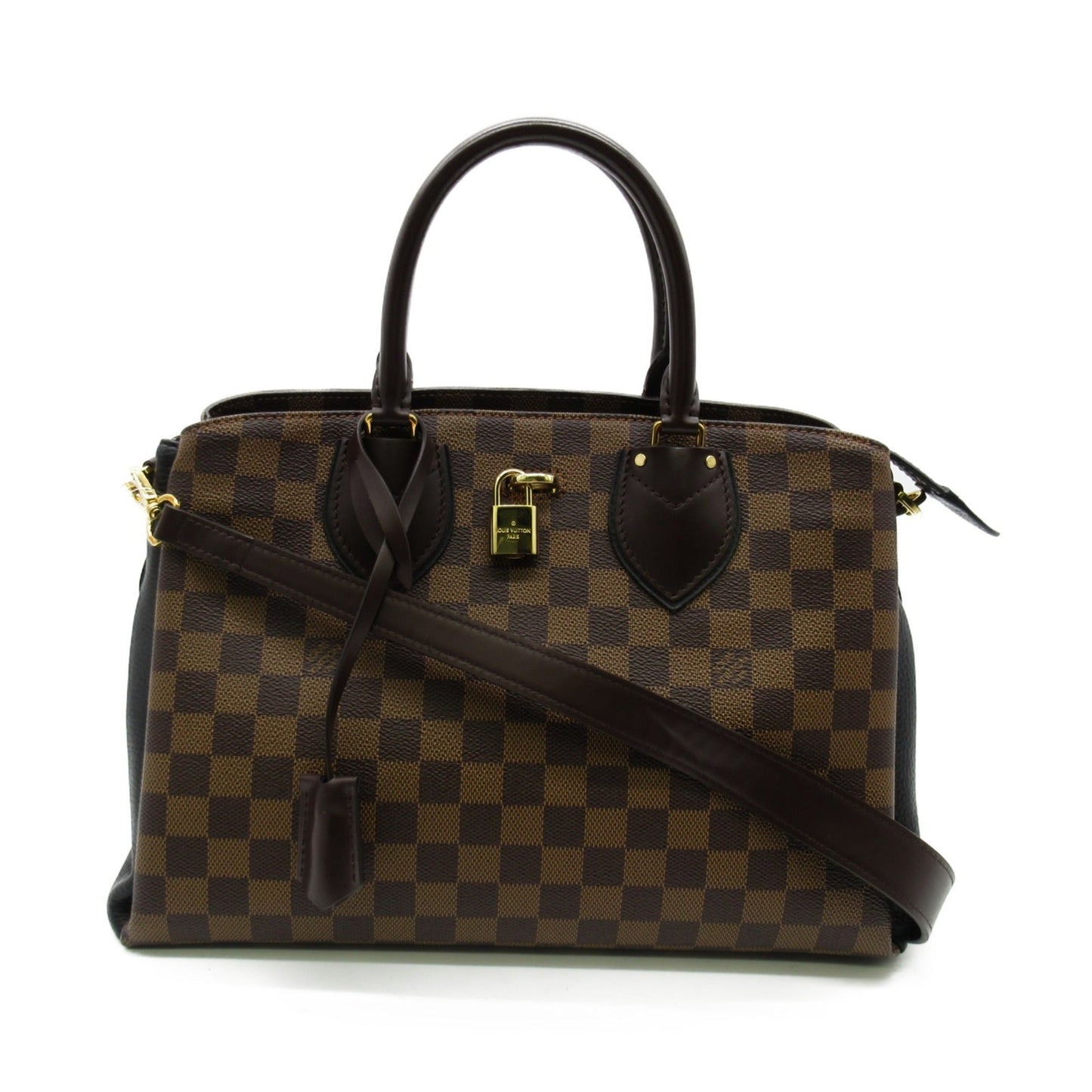 LOUIS VUITTON Normandy 2wayShoulder Bag Brown Black Damier PVC coated canvas N41487