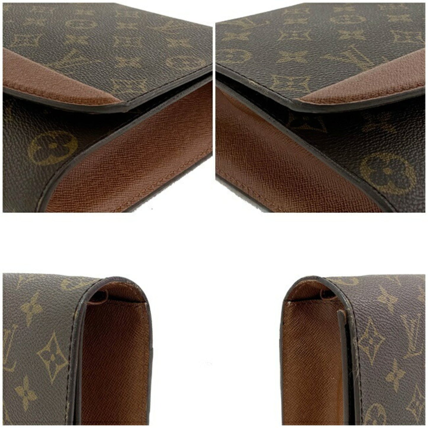 Louis Vuitton Shoulder Bag Bordeaux Brown Monogram M51797 A20892 LOUIS VUITTON Circle Clutch Ladies