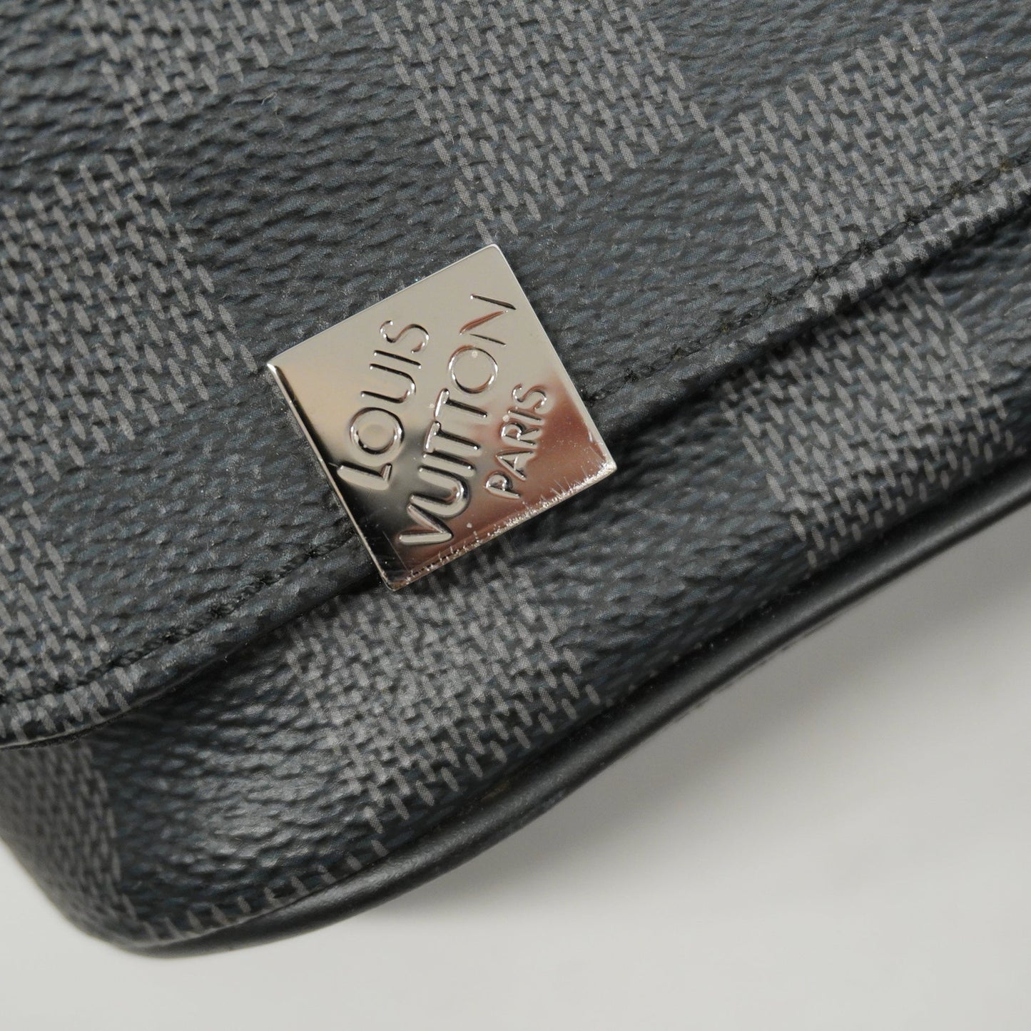 LOUIS VUITTONAuth  Damier Graphite District PM N41028 Men's Shoulder Bag