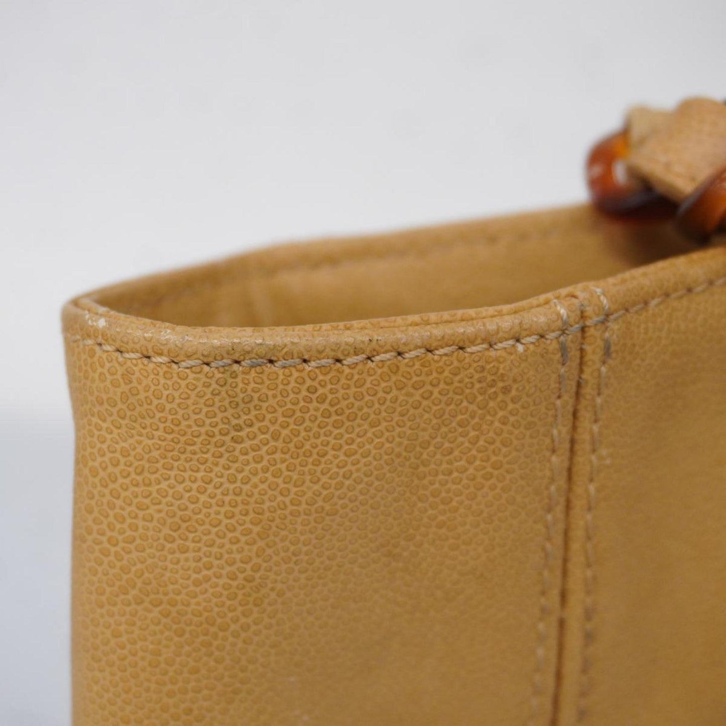 Chanel tote bag caviar skin beige ladies