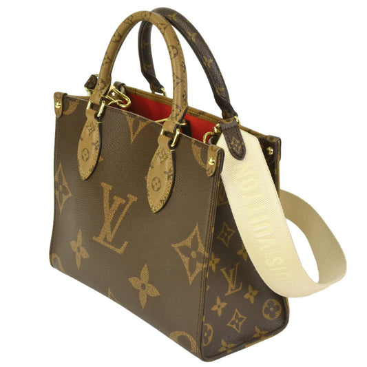 LOUIS VUITTON On the Go PM Handbag Shoulder Bag Monogram Canvas M46373