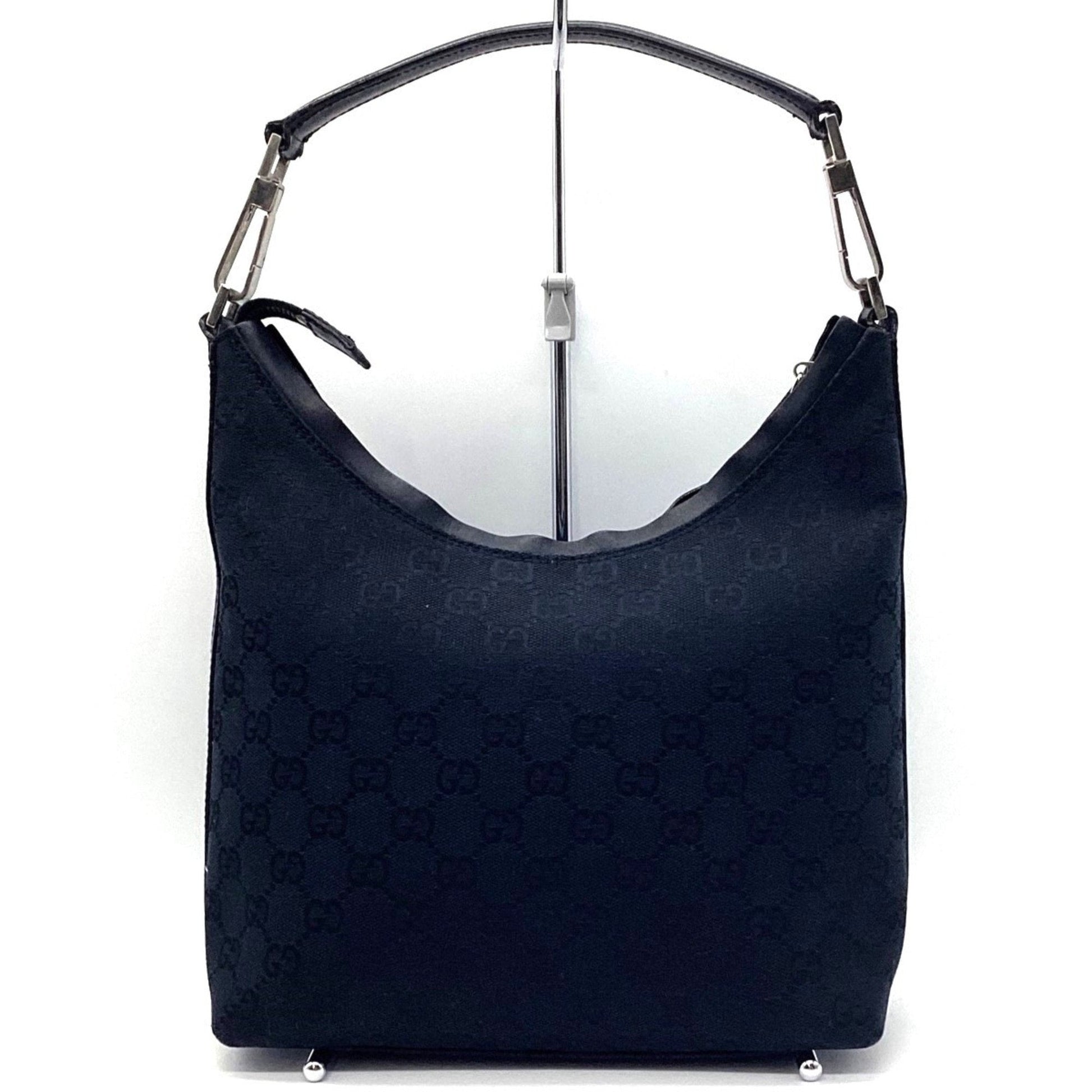 Gucci Black Gg Canvas Handbag ()