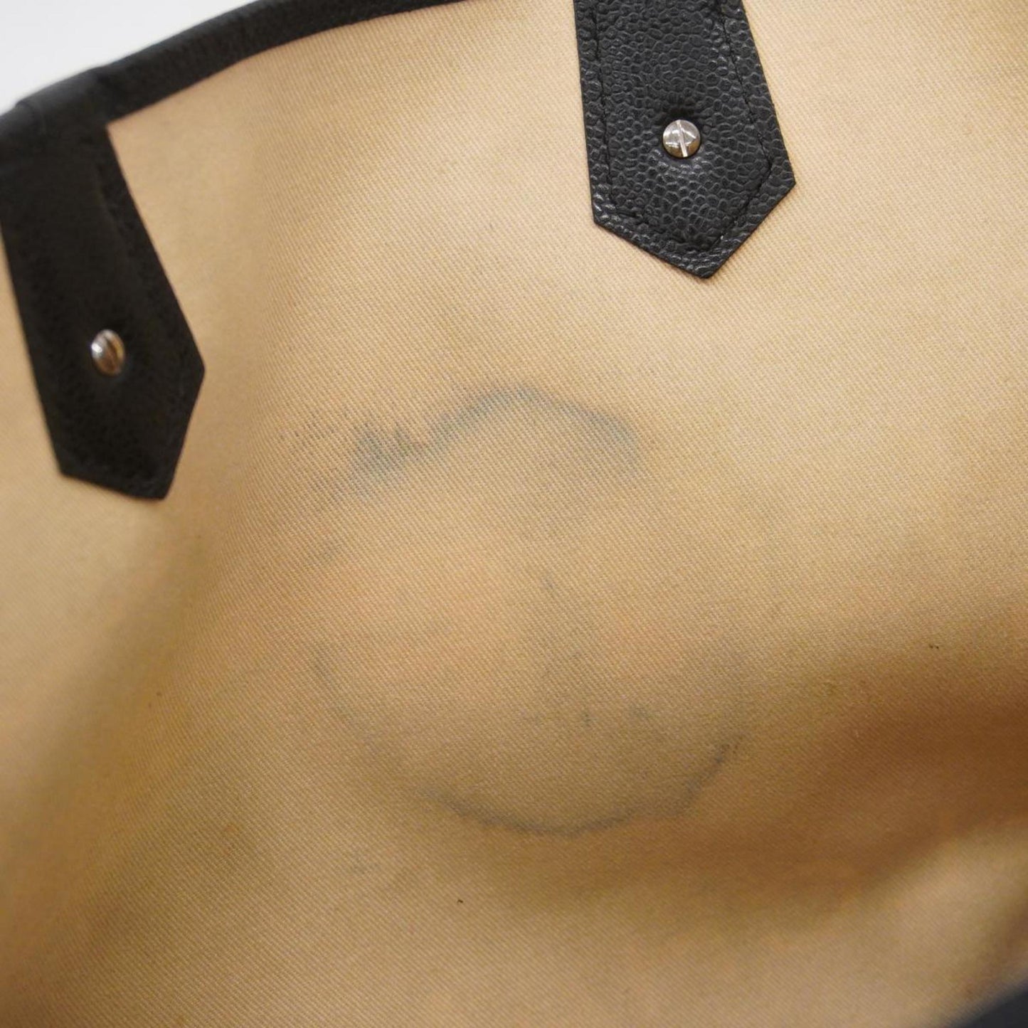 Chanel Tote Bag Central Station Caviar Skin Black Women's