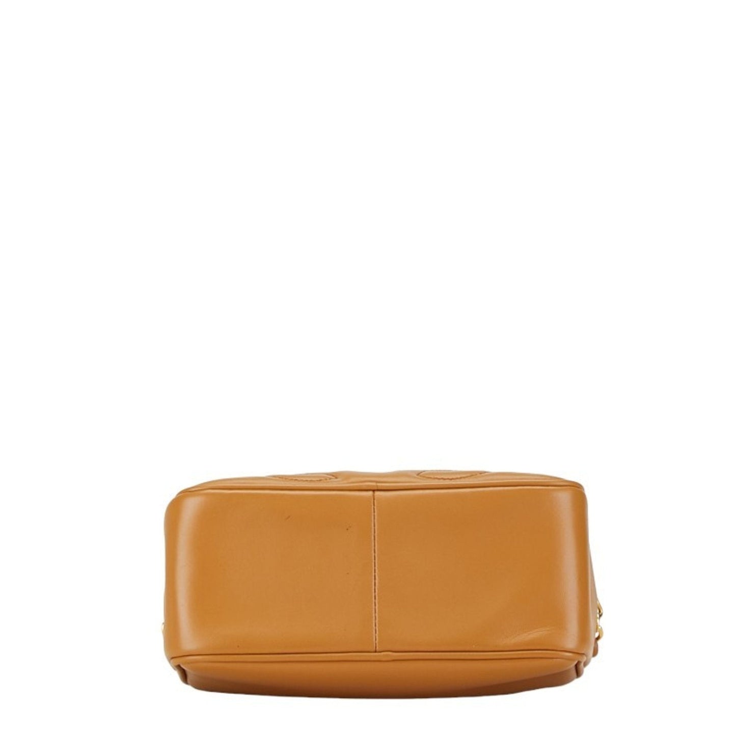 Chanel Triple Coco Mark Shoulder Bag Camel Brown Gold Leather Women's CHANEL