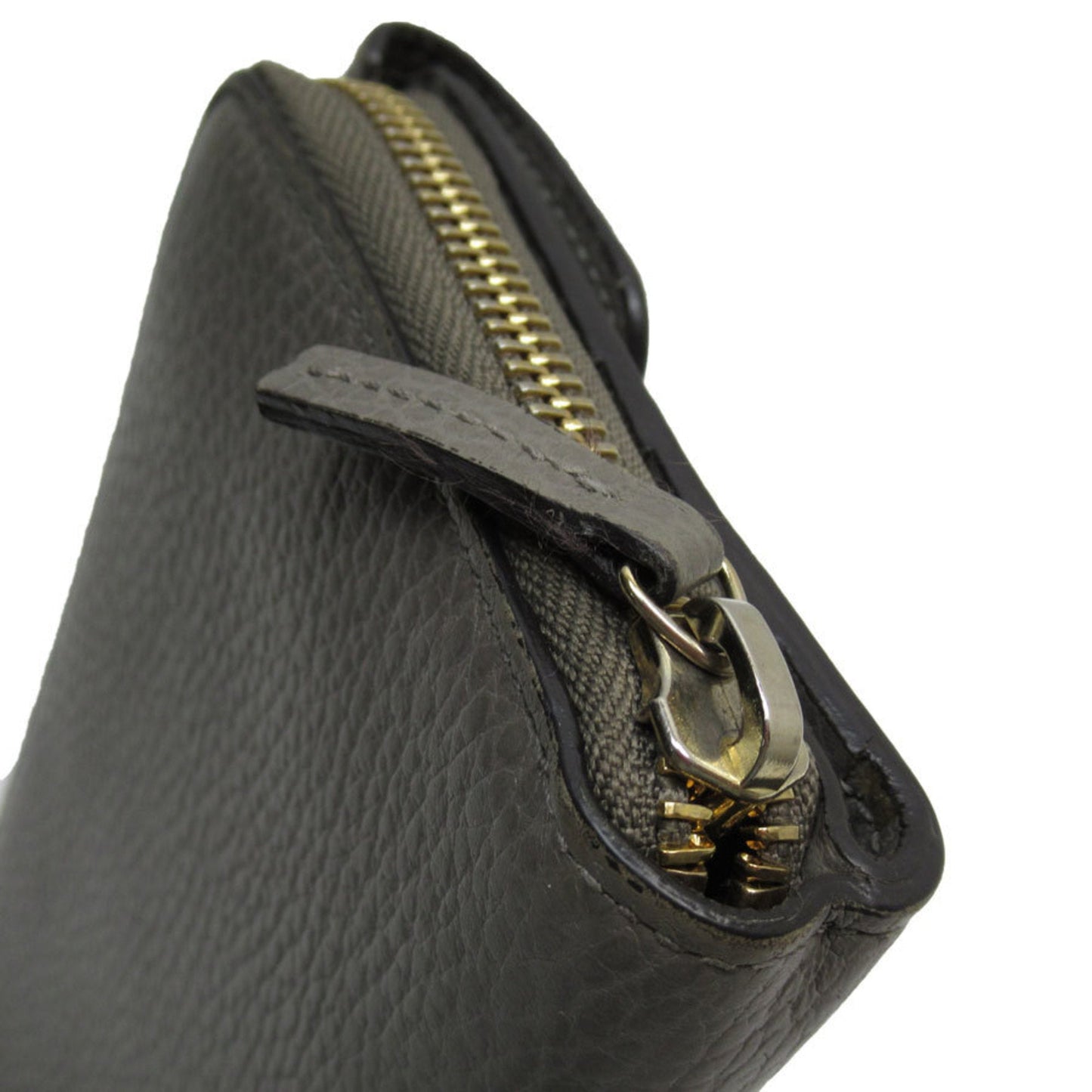 Gucci Gray Leather Long Wallet (Bi-Fold)