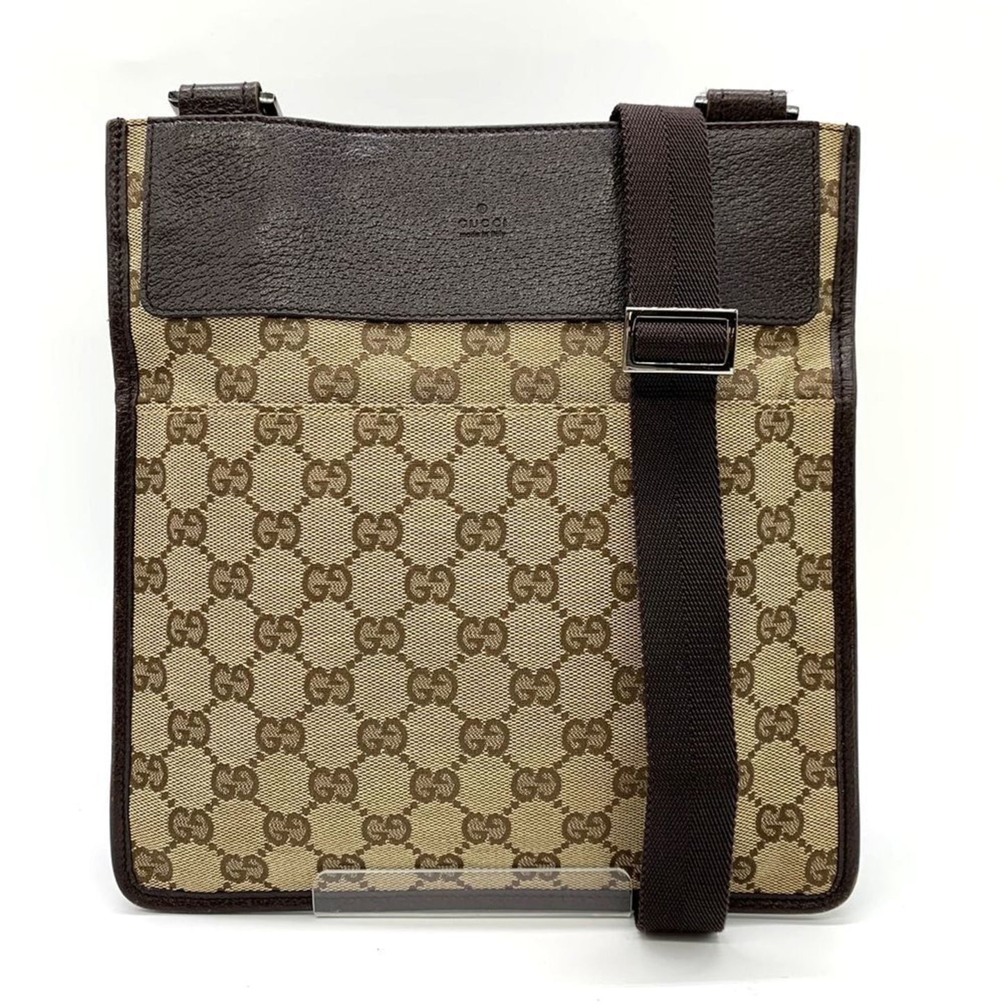 Gucci Brown Gg Canvas Shoulder Bag ()