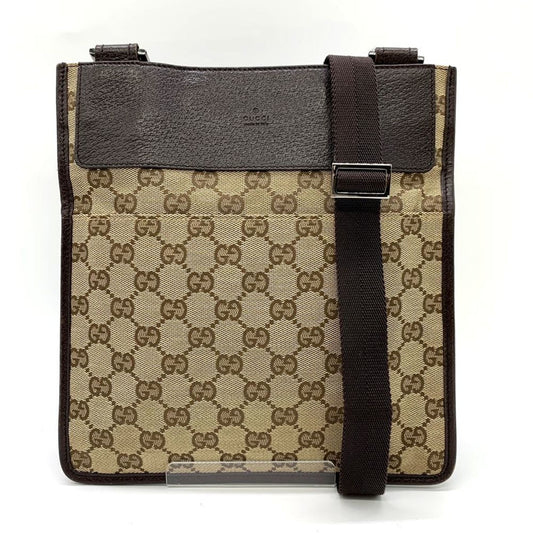 Gucci Brown Gg Canvas Shoulder Bag ()