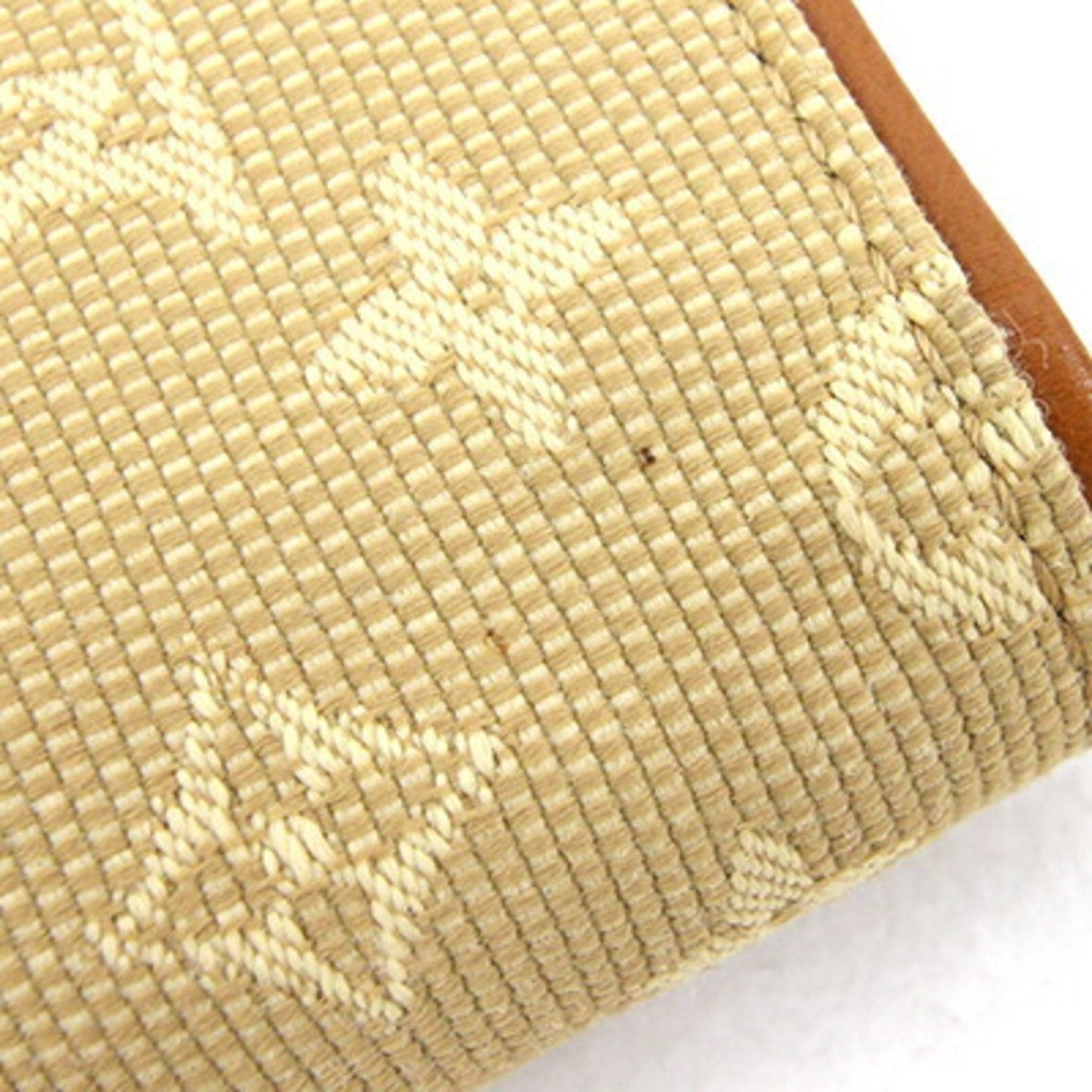 LOUIS VUITTON Trifold Wallet Monogram Porte Bier Cult Credit Monet M92441 Beige Black Ladies