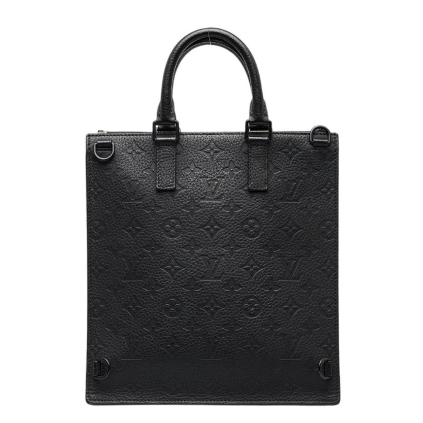 LOUIS VUITTON Monogram Emplant Sacpla Shoulder Bag M55924 Noir Black Calf Leather Women's