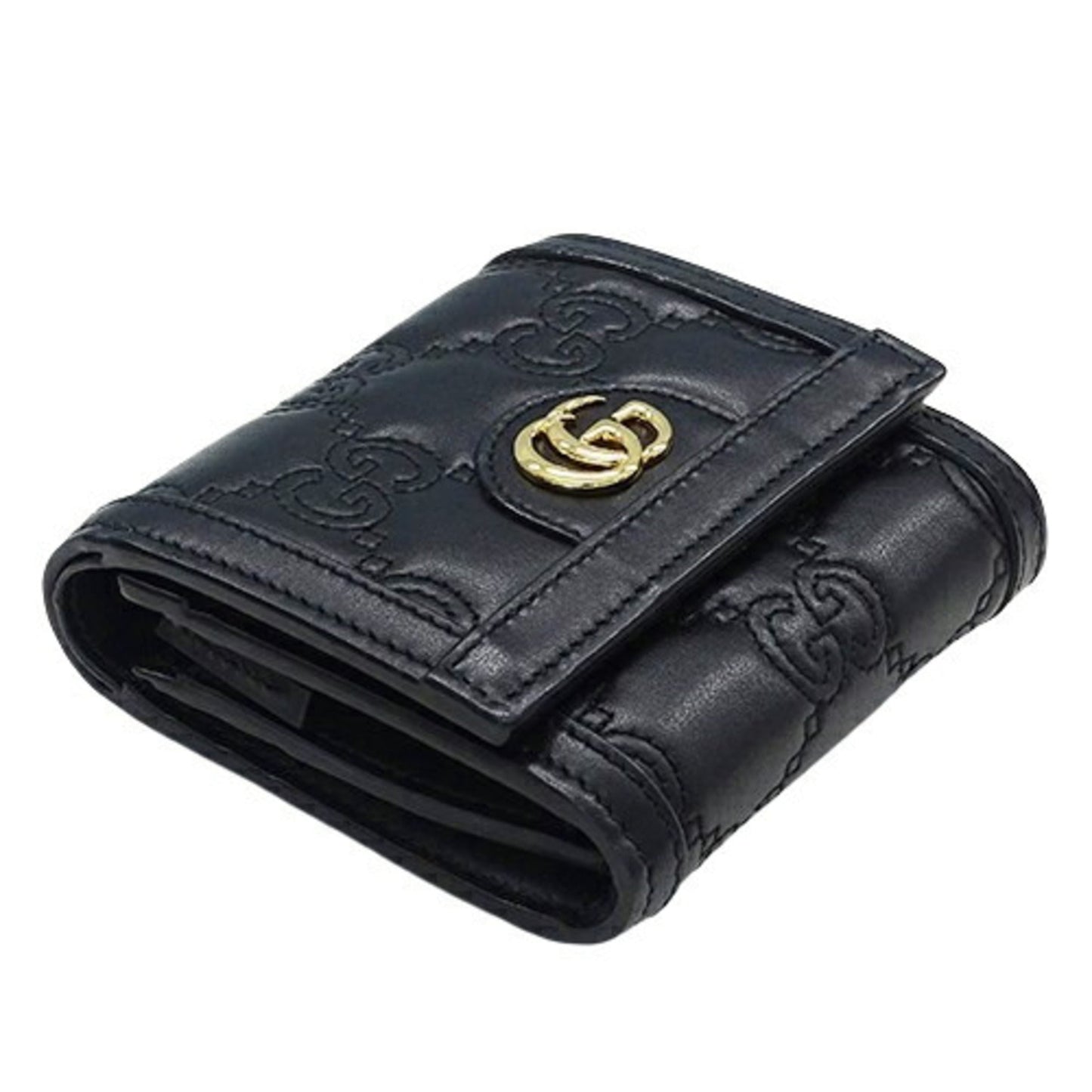 Gucci Black Leather Wallet (Bi-Fold)
