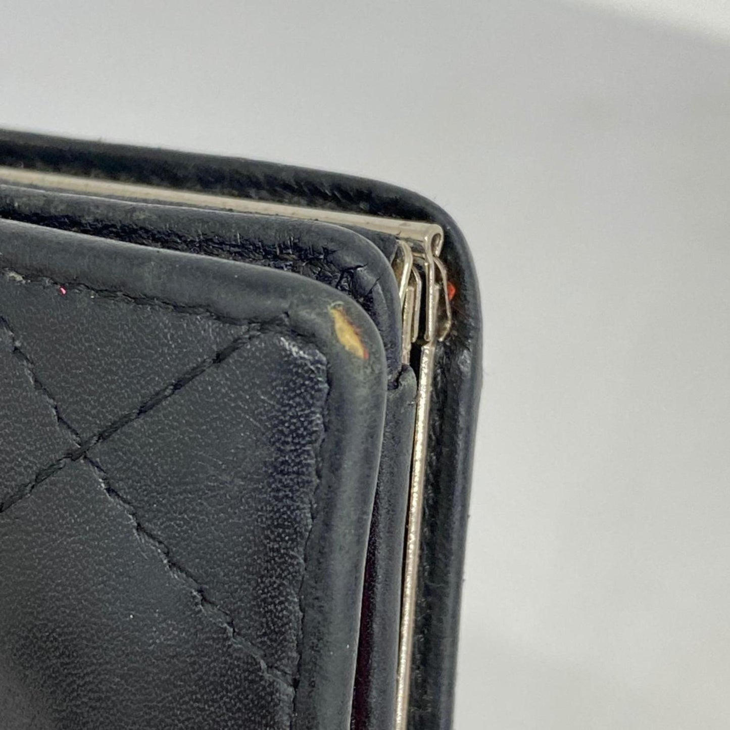 Chanel Wallet Cambon Lambskin Black Women's