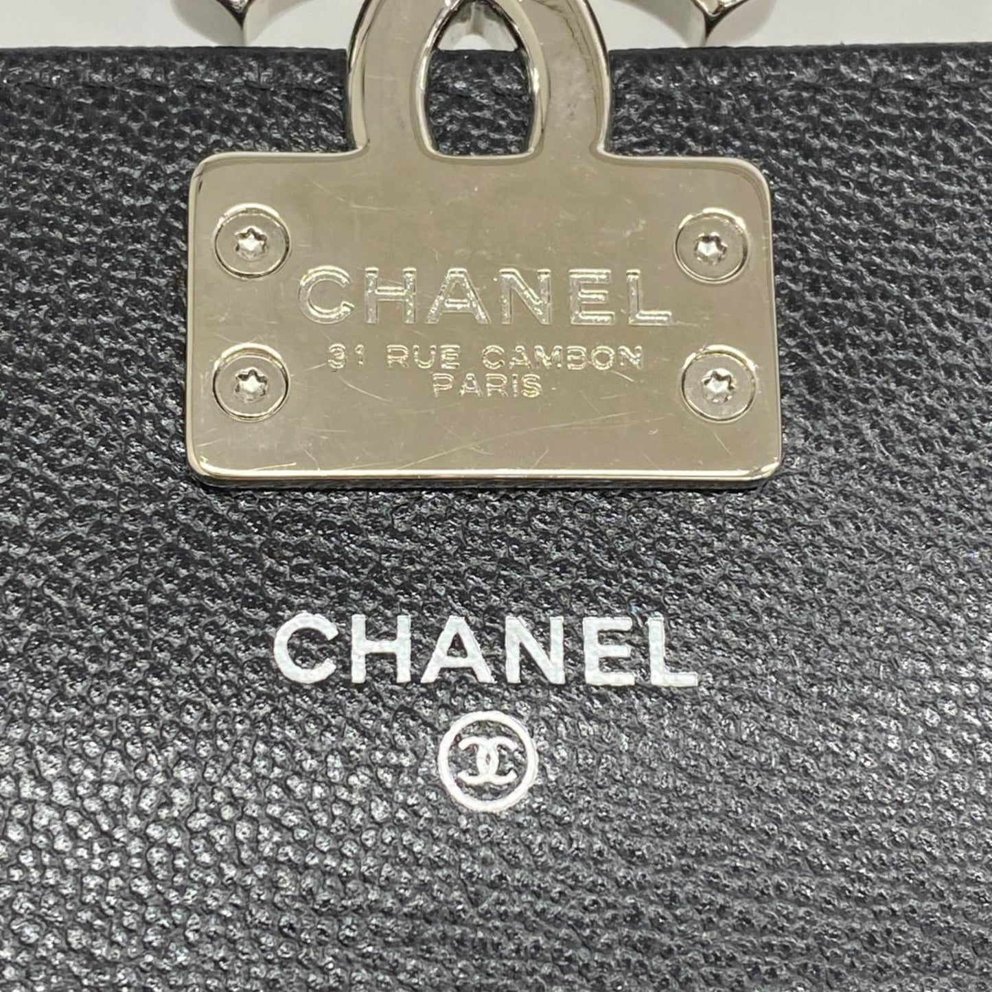 Chanel Long Wallet Matelasse Leather Black Women's