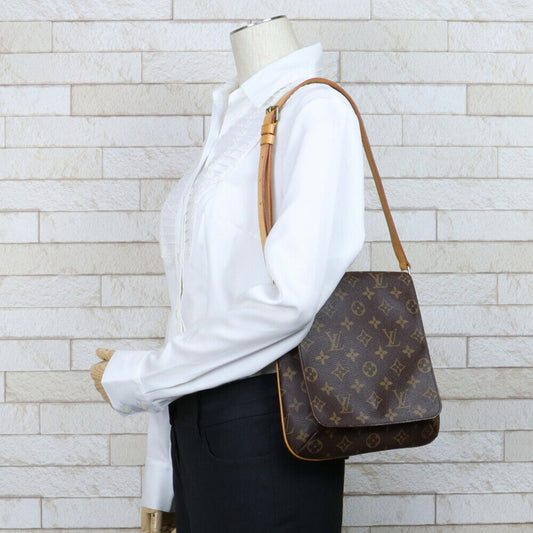 Louis Vuitton Musette Salsa Monogram Shoulder Bag Brown Ladies