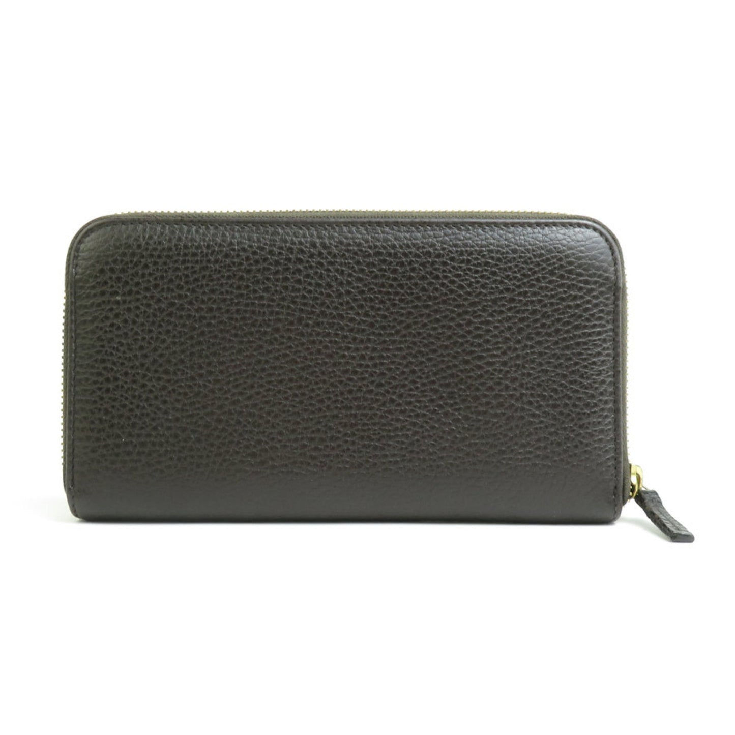 Gucci Dark Brown Leather Long Wallet (Bi-Fold)