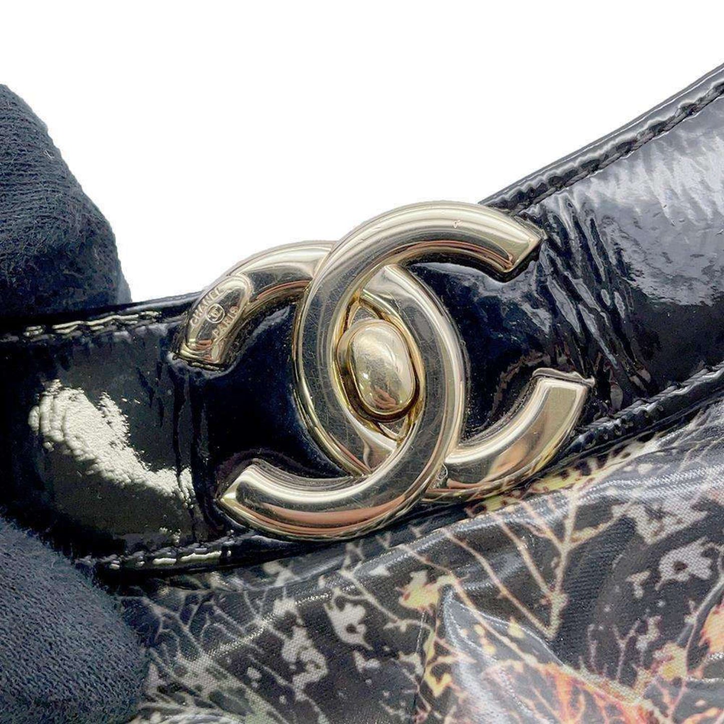 Chanel Shoulder Bag 31 Large Patent CHANEL Handbag Black