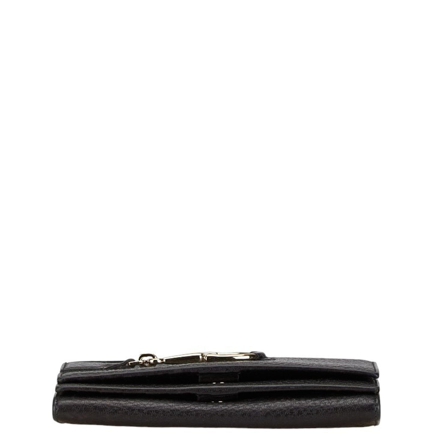 Gucci Black Leather Long Wallet (Bi-Fold)