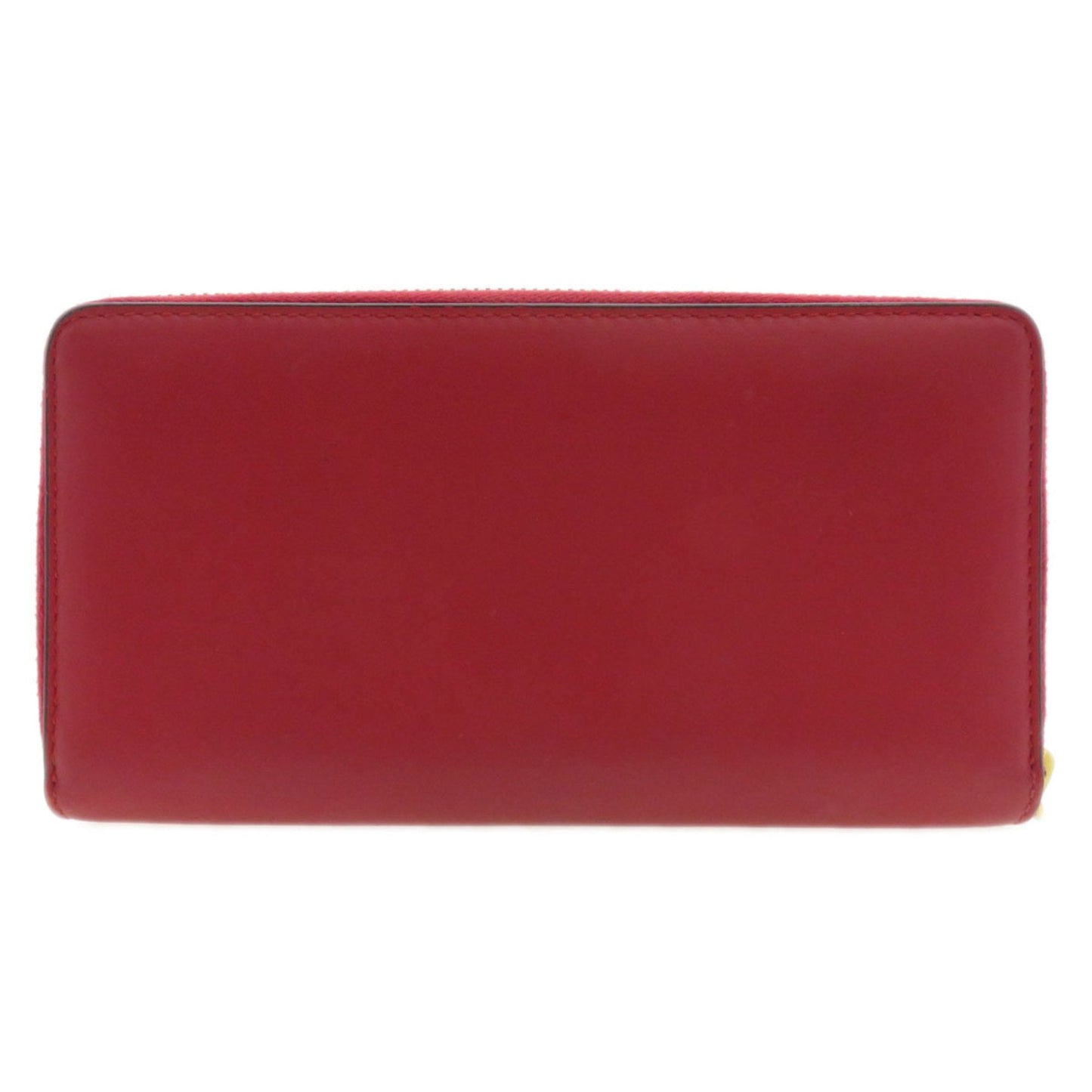 Gucci Red Color Leather Long Wallet (Bi-Fold)