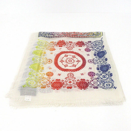 LOUIS VUITTON Fragment Ettore Bandana Rainbow Stole Cashmere Silk Hiroshi Fujiwara Limited