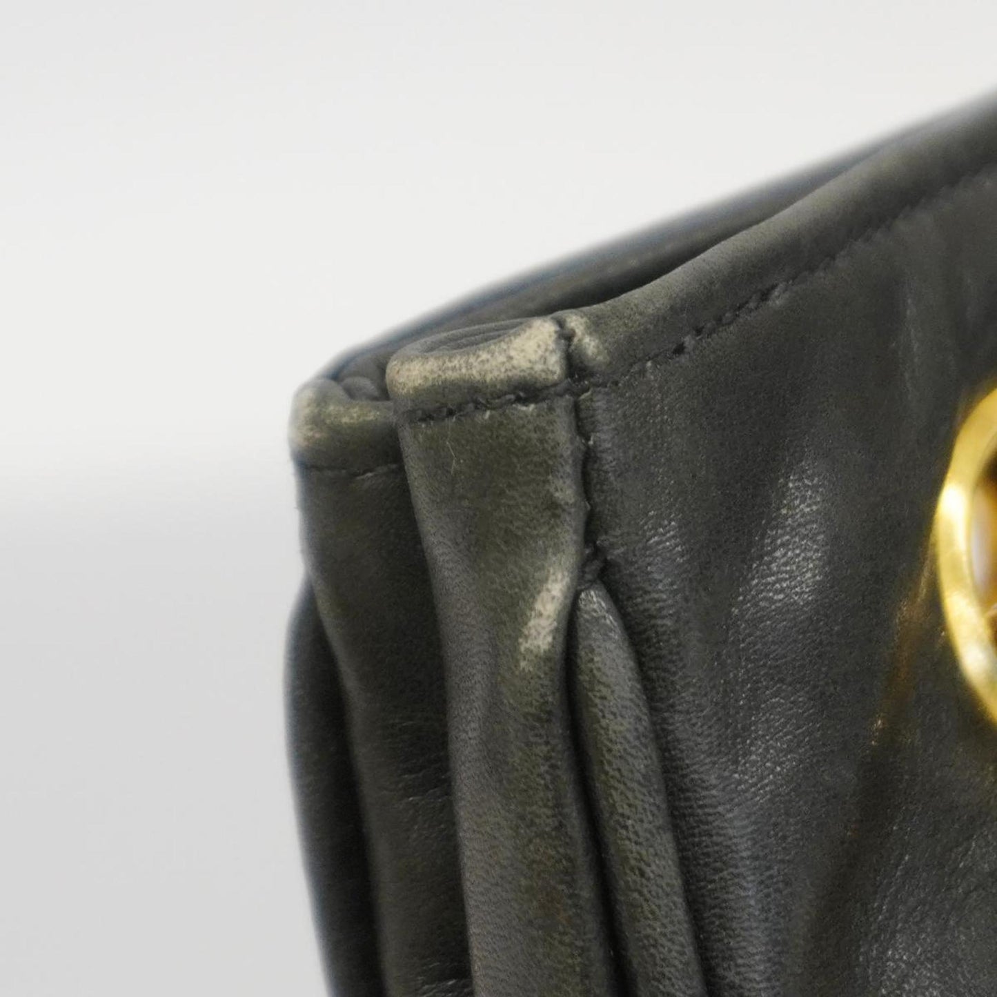 Chanel Shoulder Bag Matelasse Lambskin Black Women's