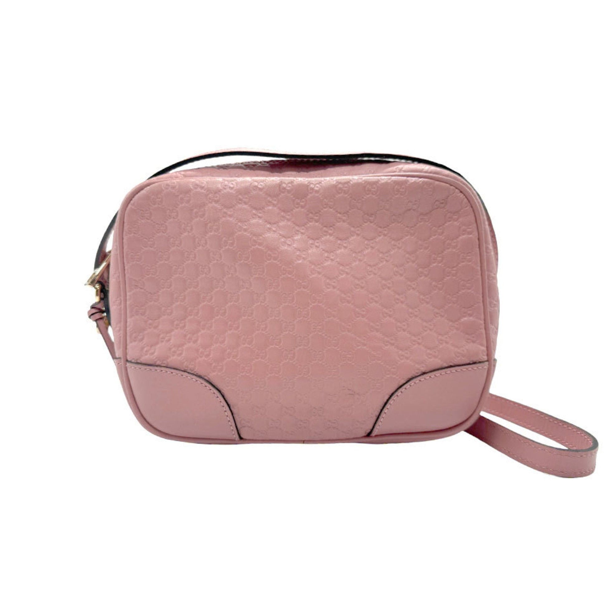 Gucci Pink Beige Leather Shoulder Bag ()