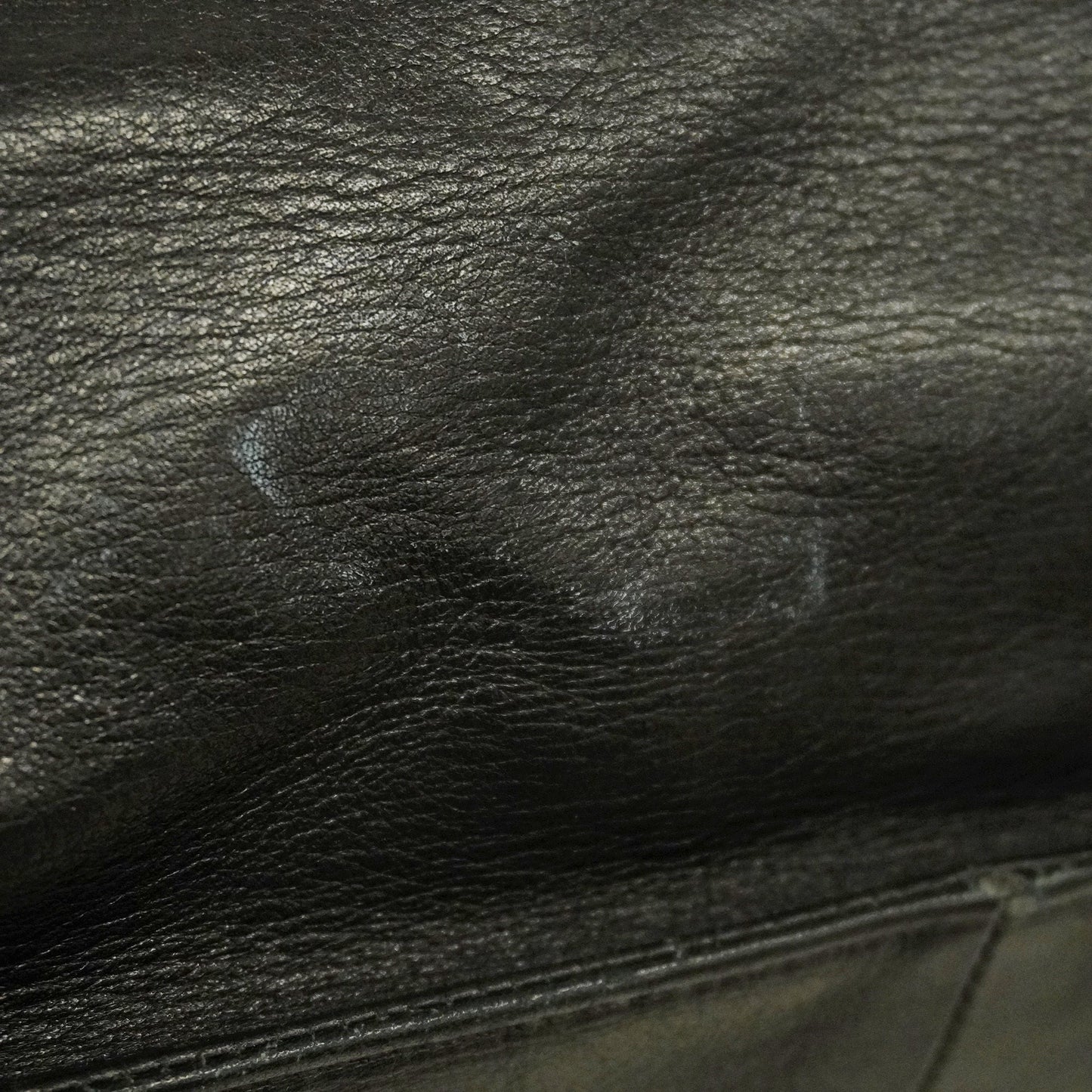 ChanelAuth  Chain Shoulder Women's Leather Tote Bag Black