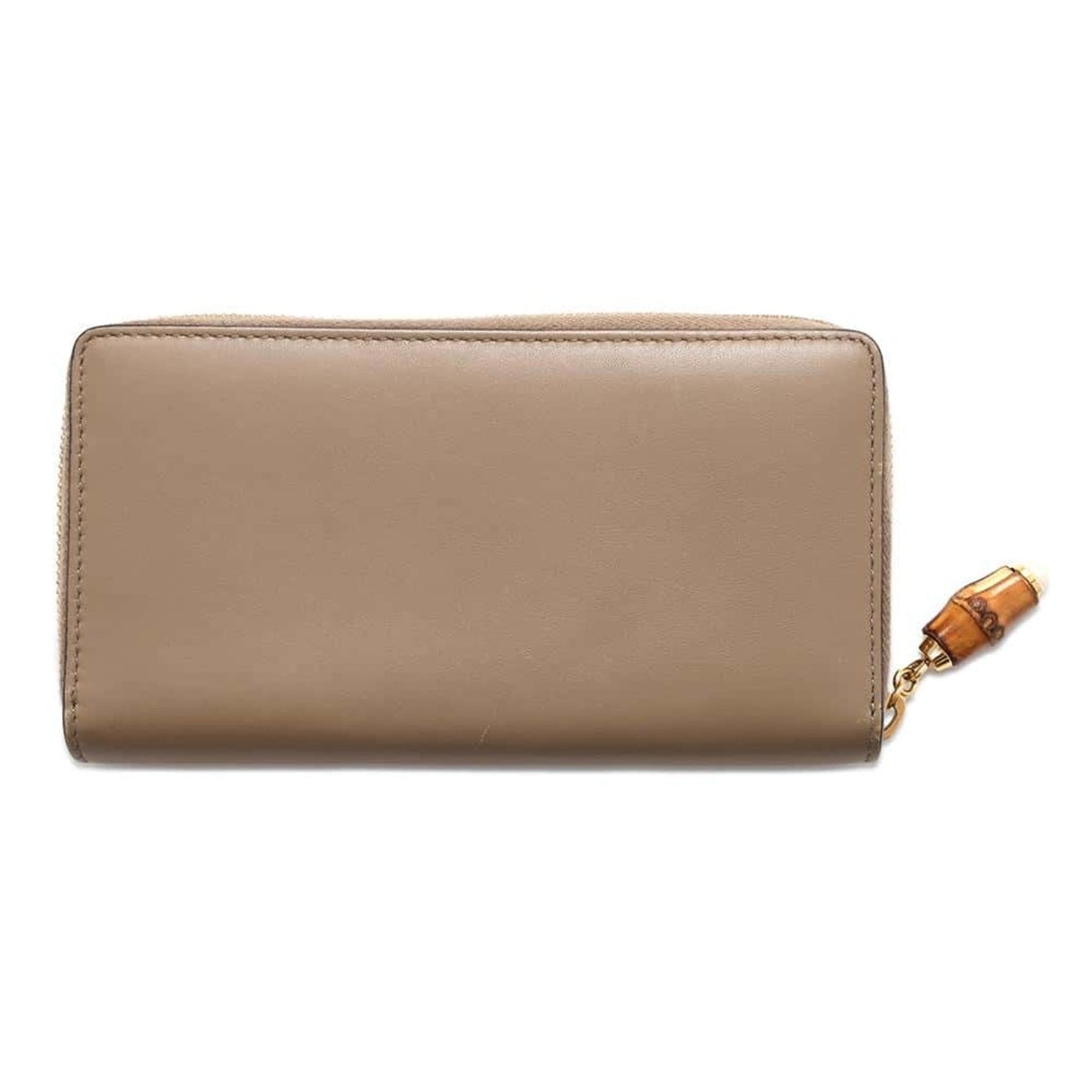Gucci Beige Leather Long Wallet (Bi-Fold)
