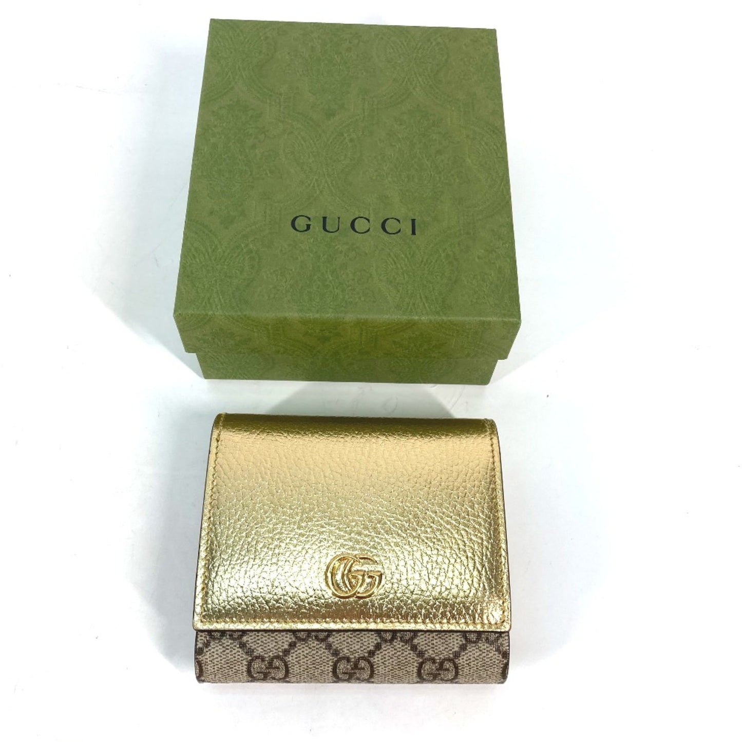 Gucci Gold Leather Wallet (Bi-Fold)