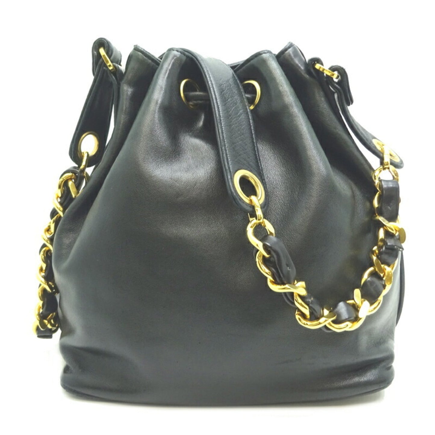 Chanel Coco Mark Shoulder Bag for Women, Lambskin, Black