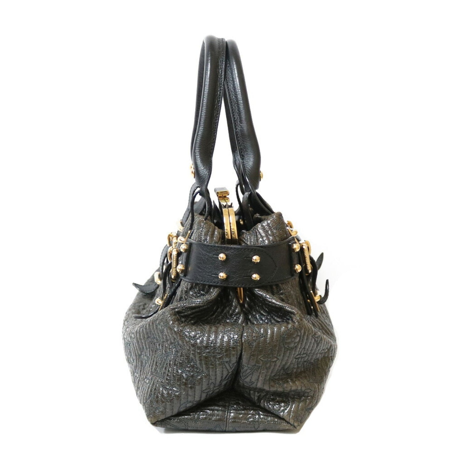 LOUIS VUITTON Shoulder Bag Monogram Motard Biker M95595 Brown Women's Lambskin