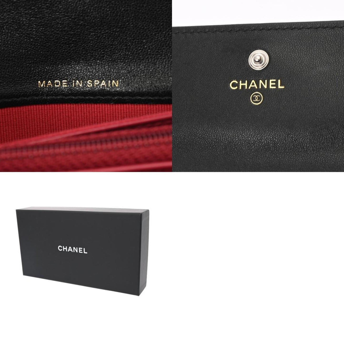 CHANEL Chanel 19 Flap Wallet Black AP0955 Women's Lambskin Long