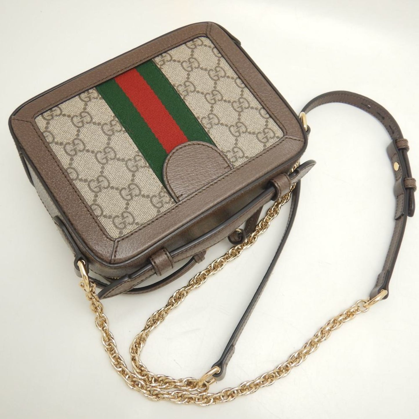 Gucci Brown Gg Supreme Shoulder Bag