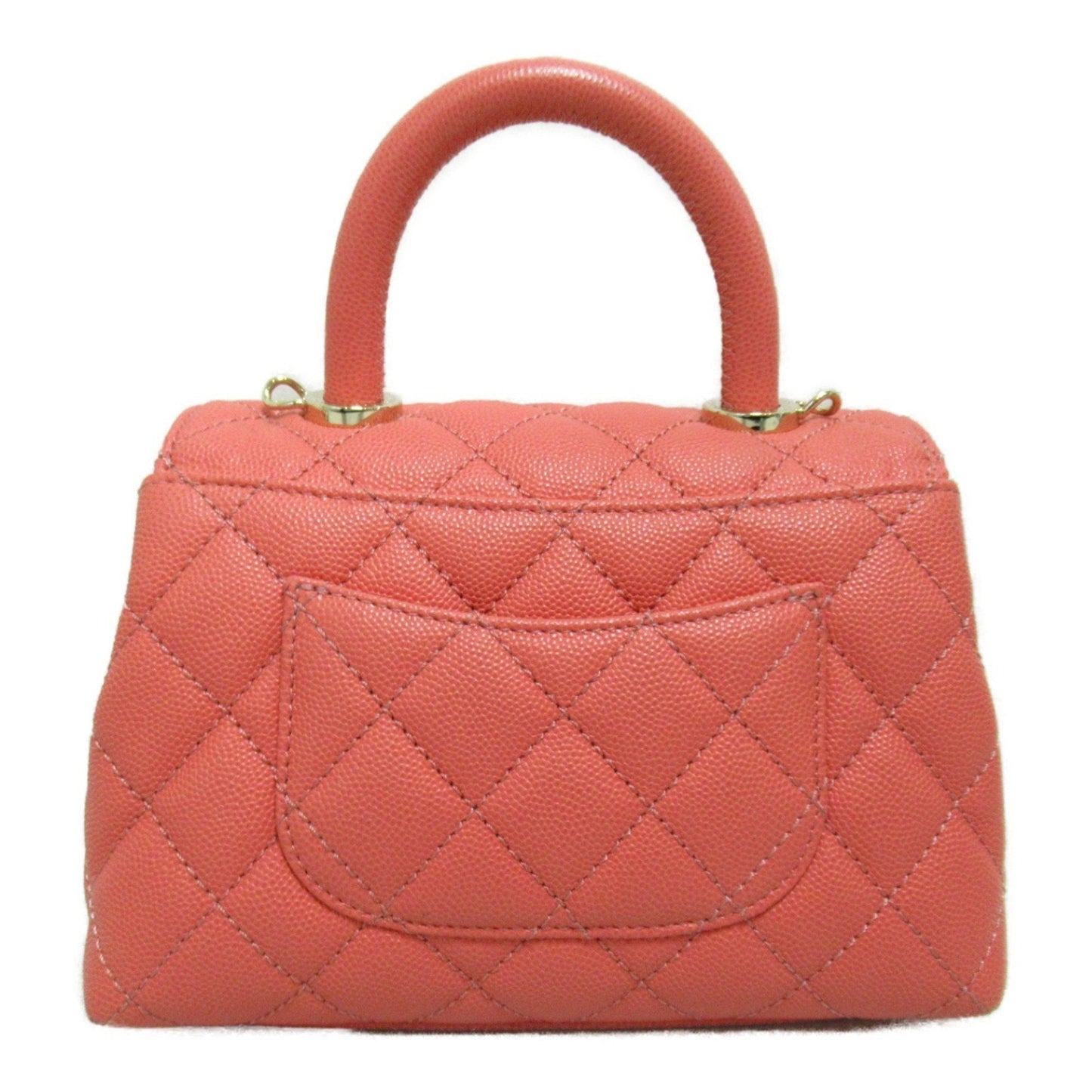 CHANEL Coco Handle Matelasse 2-way Shoulder Bag Caviar Skin (Grained Calf) Women's Pink
