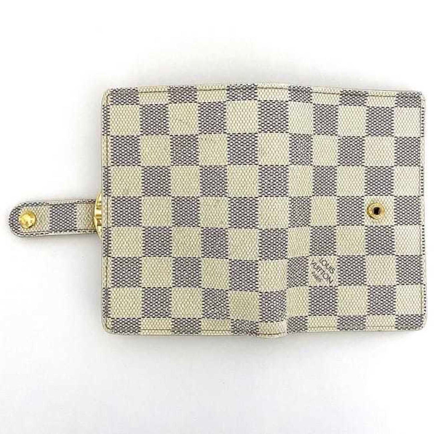 LOUIS VUITTON Wallet Portefeuille Viennois Gray White Damier Azur N61676 Bifold Canvas GP MI3047  Folding Gamaguchi