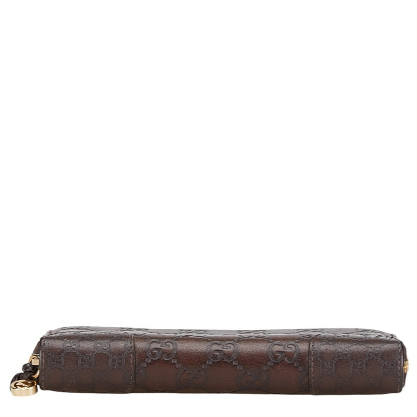Gucci Brown Leather Long Wallet (Bi-Fold)
