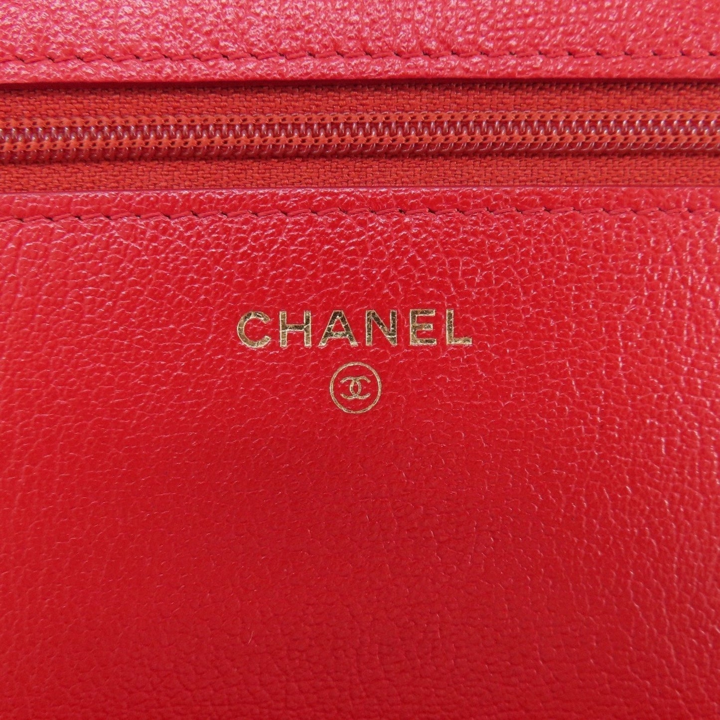 Chanel Chain Wallet Coco Mark Long Calfskin Women's