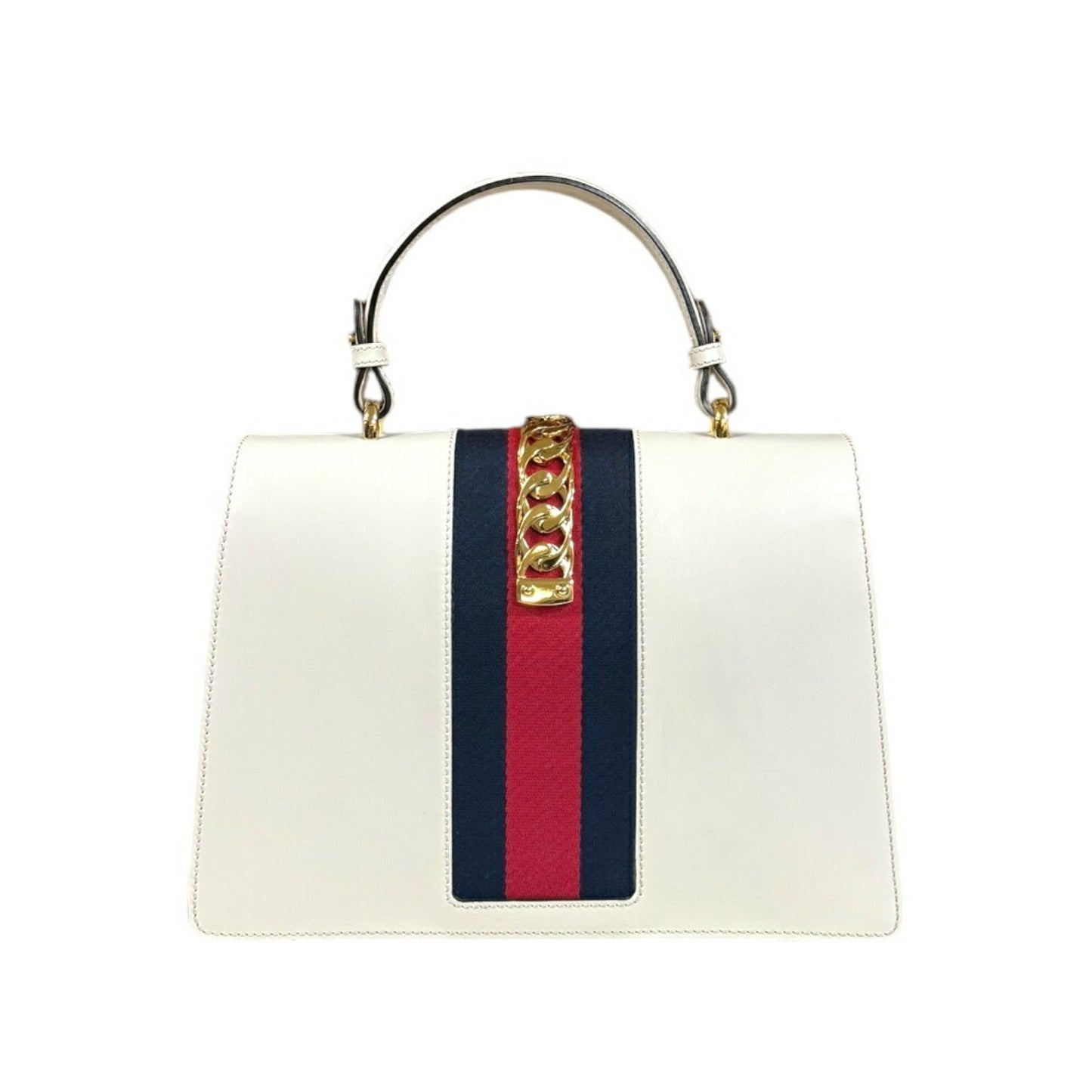 Gucci White Leather Shoulder Bag